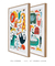 Quadros Decorativos Infantis Animais Coloridos - Composição com 2 Quadros - comprar online