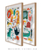 Quadros Decorativos Infantis Animais Coloridos - Composição com 2 Quadros na internet