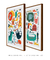 Quadros Decorativos Infantis Animais Coloridos - Composição com 2 Quadros - Quadros Incríveis