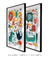 Quadros Decorativos Infantis Animais Coloridos - Composição com 2 Quadros