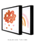 Quadros Decorativos Infantis Arco-Íris Nuvem Laranja Aquarela - Composição com 2 Quadros - loja online