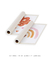 Imagem do Quadros Decorativos Infantis Arco-Íris Nuvem Laranja Aquarela - Composição com 2 Quadros