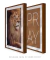 Quadros Decorativos Leão e Pray - Composição com 2 Quadros na internet