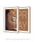 Imagem do Quadros Decorativos Leão e Pray - Composição com 2 Quadros