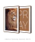 Quadros Decorativos Leão e Pray - Composição com 2 Quadros