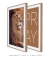 Quadros Decorativos Leão e Pray - Composição com 2 Quadros - comprar online