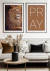 Quadros Decorativos Leão e Pray - Composição com 2 Quadros