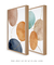 Imagem do Quadros Decorativos Manchas Orgânicas Aquarela - Composição com 2 Quadros