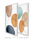 Imagem do Quadros Decorativos Manchas Orgânicas Aquarela - Composição com 2 Quadros