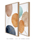 Quadros Decorativos Manchas Orgânicas Aquarela - Composição com 2 Quadros - comprar online