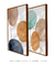 Quadros Decorativos Manchas Orgânicas Aquarela - Composição com 2 Quadros - loja online