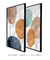 Quadros Decorativos Manchas Orgânicas Aquarela - Composição com 2 Quadros
