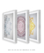 Quadros Decorativos Mandalas Coloridas - Composição com 3 Quadros - loja online