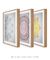 Quadros Decorativos Mandalas Coloridas - Composição com 3 Quadros