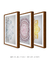 Quadros Decorativos Mandalas Coloridas - Composição com 3 Quadros na internet