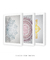 Quadros Decorativos Mandalas Coloridas - Composição com 3 Quadros - comprar online
