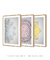 Quadros Decorativos Mandalas Coloridas - Composição com 3 Quadros - loja online
