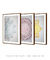 Quadros Decorativos Mandalas Coloridas - Composição com 3 Quadros