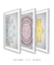 Imagem do Quadros Decorativos Mandalas Coloridas - Composição com 3 Quadros