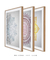 Quadros Decorativos Mandalas Coloridas - Composição com 3 Quadros - comprar online