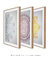 Quadros Decorativos Mandalas Coloridas - Composição com 3 Quadros na internet