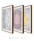 Quadros Decorativos Mandalas Coloridas - Composição com 3 Quadros - Quadros Incríveis