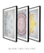 Quadros Decorativos Mandalas Coloridas - Composição com 3 Quadros
