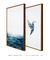 Quadros Decorativos Paisagens Oceano Mar Beija-Flor - Composição com 2 Quadros - Quadros Incríveis