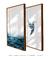 Quadros Decorativos Paisagens Oceano Mar Beija-Flor - Composição com 2 Quadros - loja online