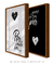 Imagem do Quadros Decorativos Por Onde For Quero Ser Seu Par - Composição com 2 Quadros