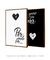 Quadros Decorativos Por Onde For Quero Ser Seu Par - Composição com 2 Quadros