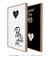 Quadros Decorativos Por Onde For Quero Ser Seu Par - Composição com 2 Quadros