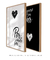 Quadros Decorativos Por Onde For Quero Ser Seu Par - Composição com 2 Quadros na internet