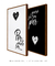 Quadros Decorativos Por Onde For Quero Ser Seu Par - Composição com 2 Quadros - comprar online