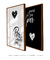 Quadros Decorativos Por Onde For Quero Ser Seu Par - Composição com 2 Quadros - loja online