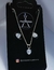 Conjunto coração zirconia