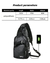 Carregamento USB Saco Peito Com Fone Headset Mens Multifunções Única Strap An