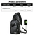 Carregamento USB Saco Peito Com Fone Headset Mens Multifunções Única Strap An