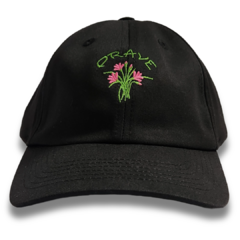 Boné Flowers Preto