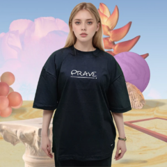 Camiseta Logo Preta Oversized Comfort - comprar online