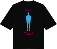 Camiseta Human Preta Oversized Comfort - comprar online