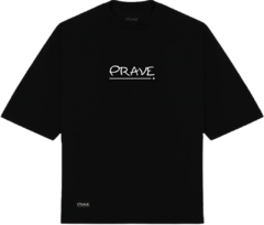 Camiseta Logo Preta Oversized Comfort