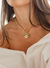 Colar e Pingente Verde e Rosa - Totta - comprar online