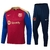 Conjunto de Inverno Barcelona Vermelho e Azul 24-25