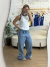 Imagem do Blusa Elisa – Ribana de Algodão com Bordado.