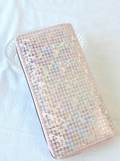 Billetera grande liz (tornasolado rosita) - comprar online