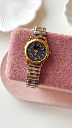 Reloj lina plat con dorado f.negro (chico) en internet