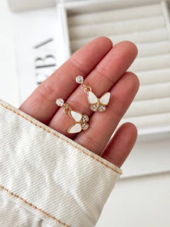 Aros mariposa nic colgante dorado - comprar online
