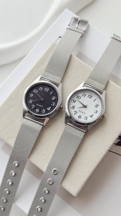 Reloj Amelia grande plateado - DIAMANTINA