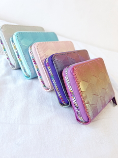 Billetera AMY (tornasolado azul/violeta) - comprar online